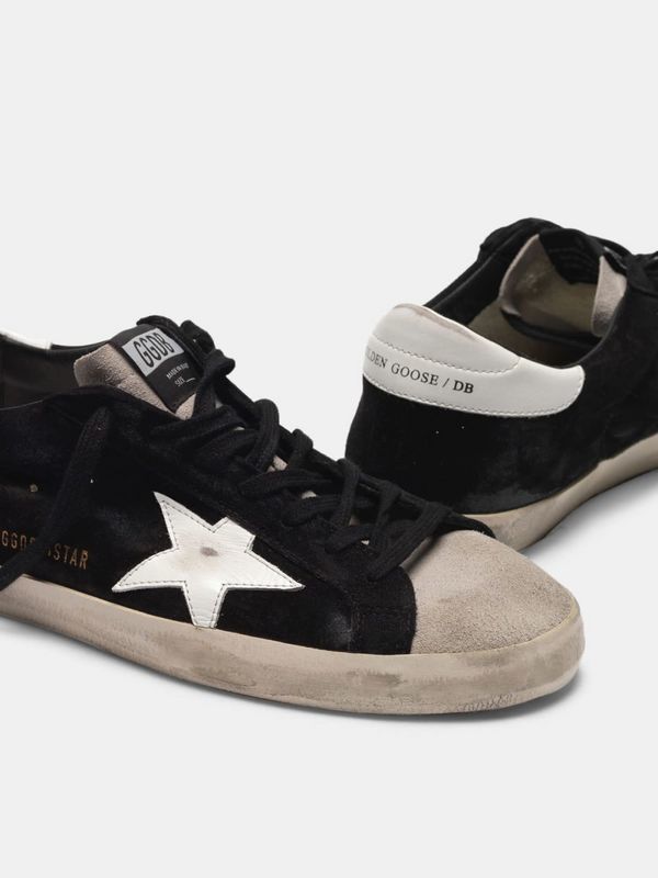 golden goose Super-Star sneakers in two colours of suede with contrast star