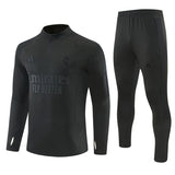 26-27 Season Real Madrid Full-Black Color Football Sweater Set