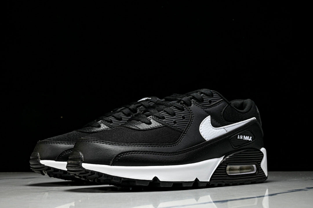 DH8010-002 AIR MAX 90 LTR CLASSIC SPORTS SHOES FOR MALE AND FEMALE COUPLES WHITE/BLACK