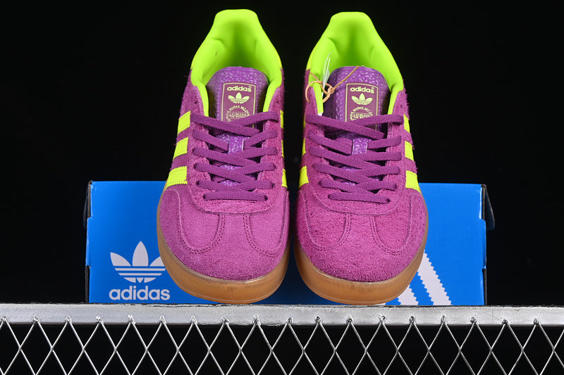 【200】【HQ8715】-[ORIGINALS GAZELLE INDOOR SHOCK PURPLE/SOLAR YELLOW/GUM]-[WOMAN:36-39]-[MAN:40-45]