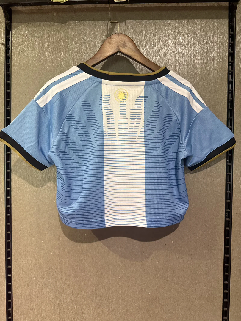 Argentina 2026 Messi Farewell version Cropped jersey