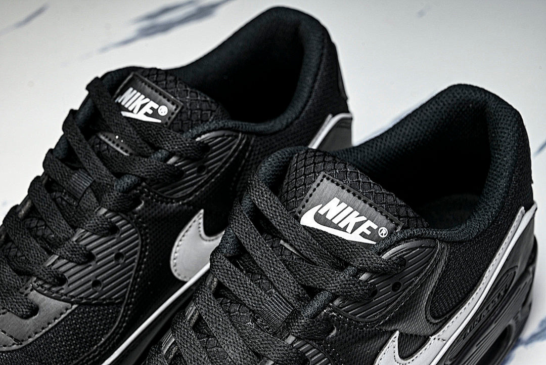 HV4517-002 AIR MAX 90 LTR CLASSIC MEN'S SPORTS SHOES BLACK/LIGHT GRAY