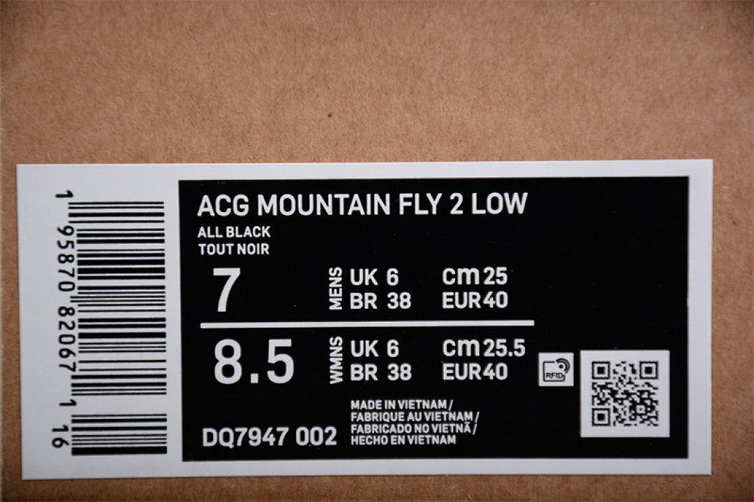 ACG MOUNTAIN FLY 2 LOW BLACK/BLACK/BLACK