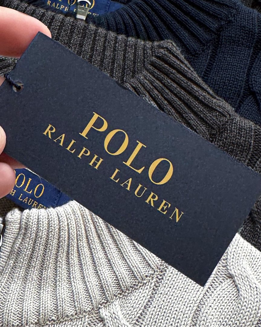 Ralph Lauren Cable-Knit Zip Stand-Collar Sweater RL2503