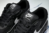 HV4517-002 AIR MAX 90 RETRO AIR CUSHIONED RUNNING SHOES BLACK/LIGHT GRAY