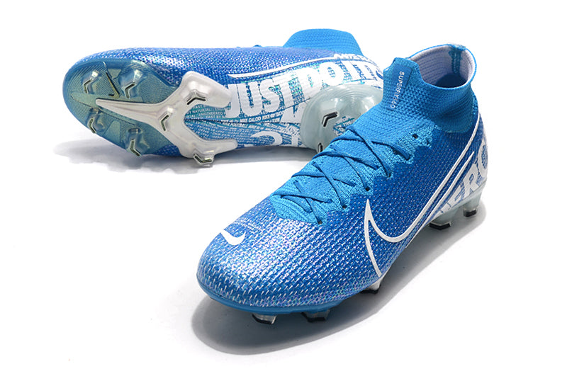 Nike Mercurial 13 High Top Electroplated Waterproof Knitted Surface Flyknit 360FG Studs