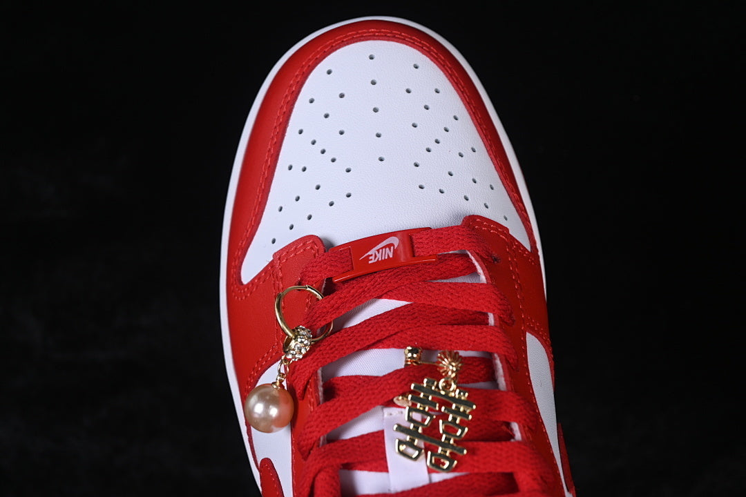 DUNK LOW NEXT NATURE WHITE/UNIVERSITY RED
