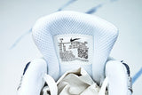 AJ1285-101 AIR MAX 90 RETRO AIR CUSHIONED RUNNING SHOES BLACK/WHITE/LIGHT GRAY/YELLOW