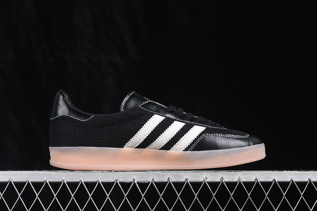 【210】[JQ7084]-[CLOVER RETRO CASUAL ANTI-SLIP BOARD SHOES PINK/BLACK/WHITE]-[WOMAN:35-39]-[MAN:40-45]