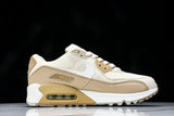 DH8010-004 AIR MAX 90 RETRO AIR CUSHIONED RUNNING SHOES BROWN POWDER/WHITE