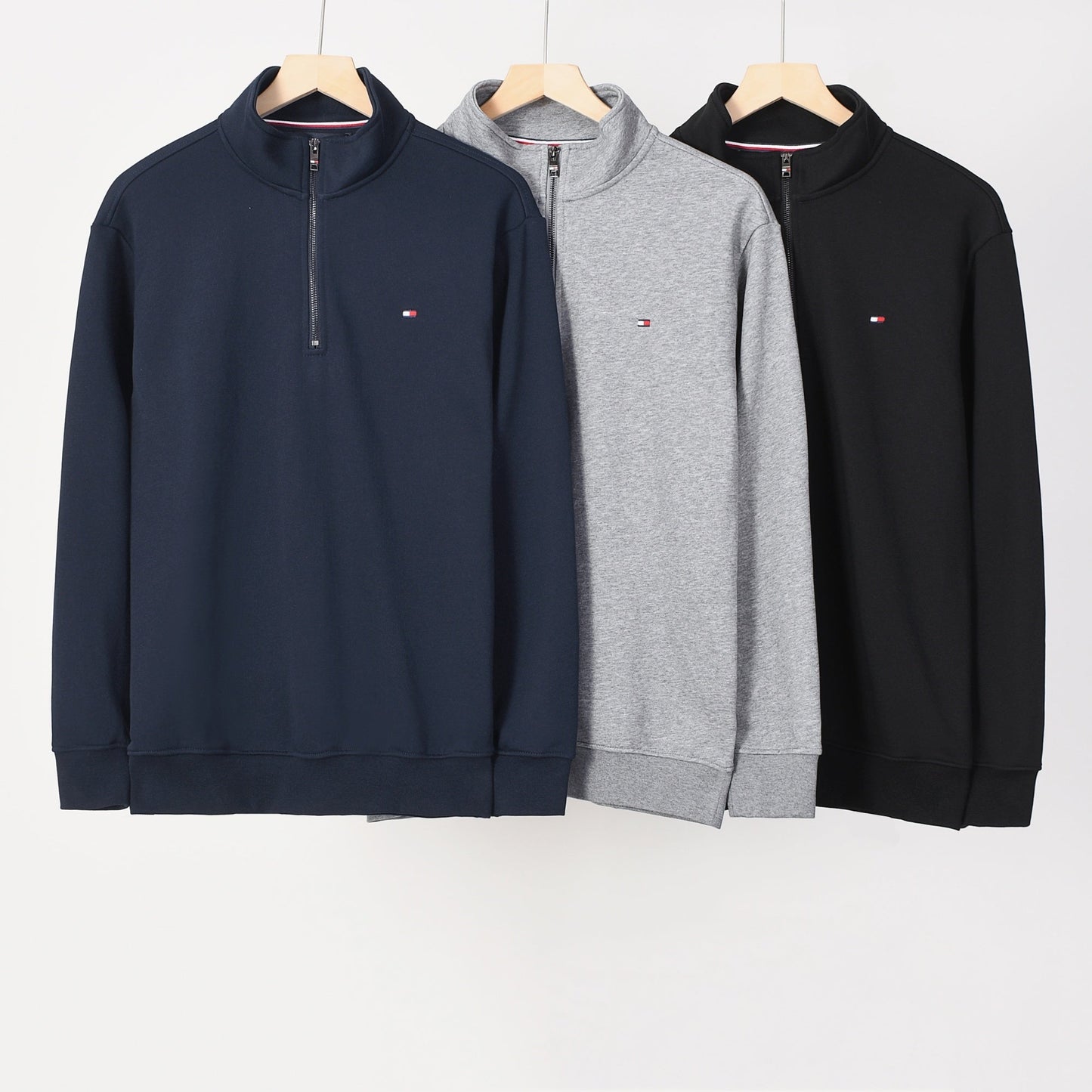 603Half ZipStand Collar Sweatshirt