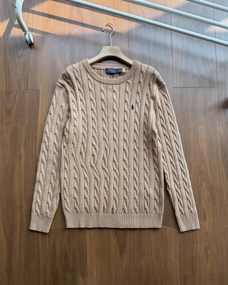 Ralph Lauren Cable-Knit Crew-Neck Sweater RL2501