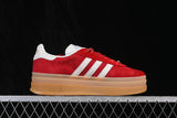 ORIGINALS GAZELLE BOLD CASUAL SNEAKERS RED/WHITE/BROWN