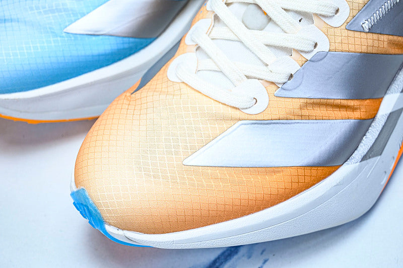 KH6360 ADIZERO ADIOS 4 M LOW-TOP RUNNING SHOES ORANGE/SILVER/BLUE/WHITE