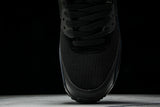 AJ1285-019 AIR MAX 90 RETRO AIR CUSHIONED RUNNING SHOES BLACK/INKINESS