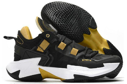 nike jordan why not zero 5 black-gold shoes