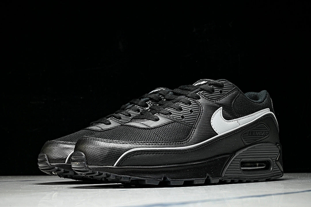 HV4517-002 AIR MAX 90 LTR CLASSIC MEN'S SPORTS SHOES BLACK/LIGHT GRAY