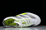 KJ7036 ADIZERO ADIOS 4 M LOW-TOP RUNNING SHOES WHITE/GREY/GREEN