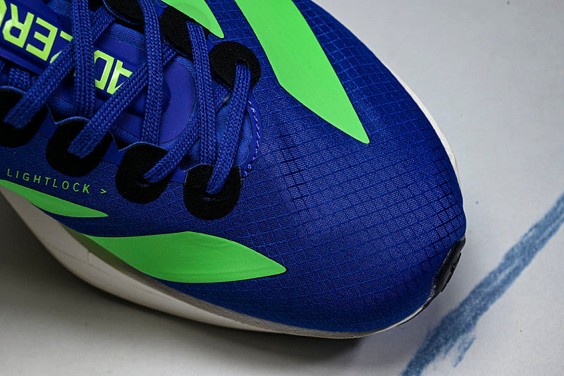 JP9271 ADIZERO ADIOS 4 M LOW-TOP RUNNING SHOES BLUE/GREEN