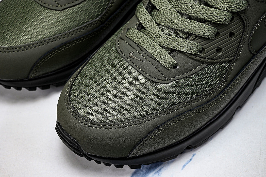HQ3828-200 AIR MAX 90 RETRO AIR CUSHIONED RUNNING SHOES ARMY GREEN/MATCHA GREEN