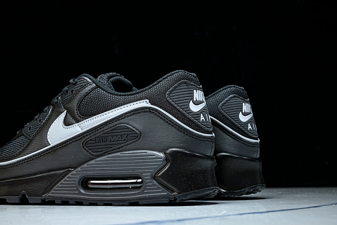 HV4517-002 AIR MAX 90 LTR CLASSIC MEN'S SPORTS SHOES BLACK/LIGHT GRAY
