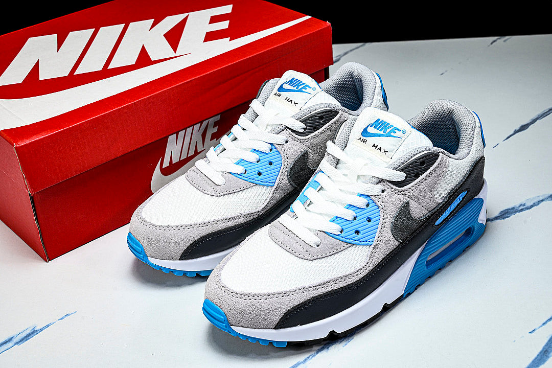 【250】DM0029-019 AIR MAX 90 PLATINUM TINT/IRON GREY/BLUE LIGHTNING