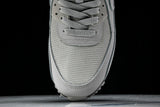 DC4466-001 AIR MAX 90 TRENDY COUPLE LOW TOP AIR CUSHIONED CASUAL LIGHT GRAY/DARK GRAY/ORANGE