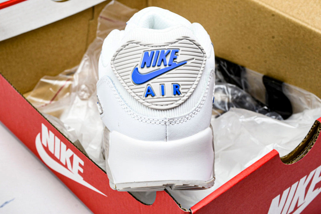 FZ7186 100 AIR MAX 90 WHITE/GREY/BLUE