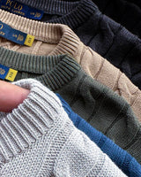 Ralph Lauren Cable-Knit Crew-Neck Sweater RL2501