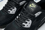 【250】FQ2377-001 AIR MAX 90 RETRO AIR CUSHIONED RUNNING SHOES BLACK/LIGHT GRAY/GREEN