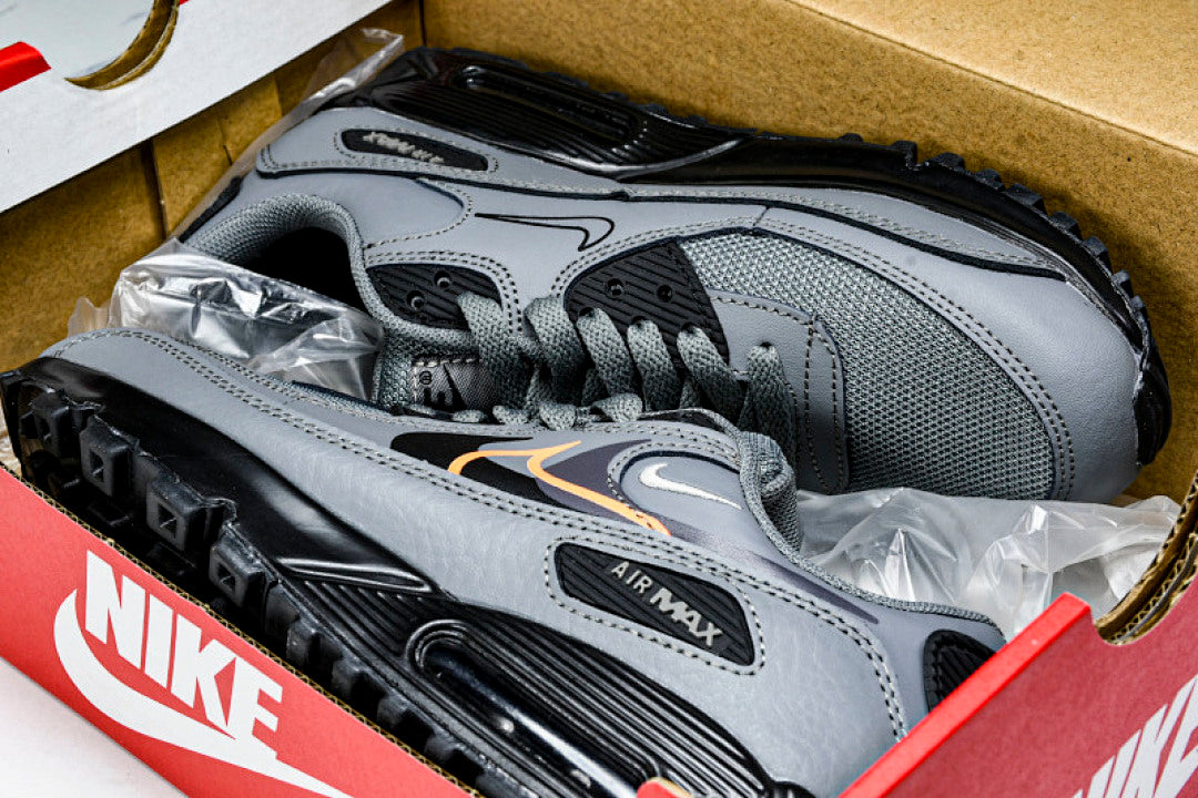 FN7810 001 AIR MAX 90 BLACK/GREY/ORANGE