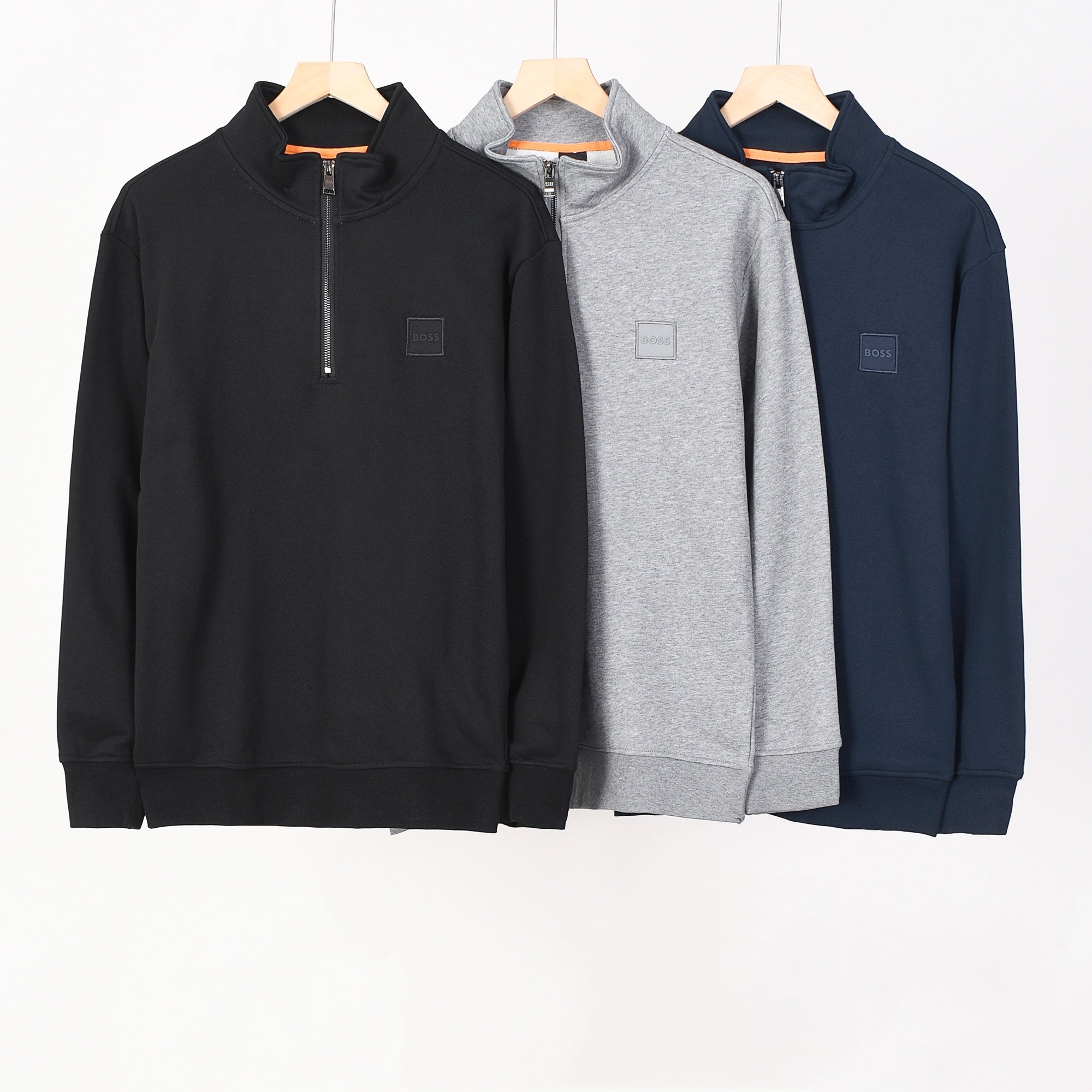 Boss Half-Zip Stand-Collar Sweatshirt 600