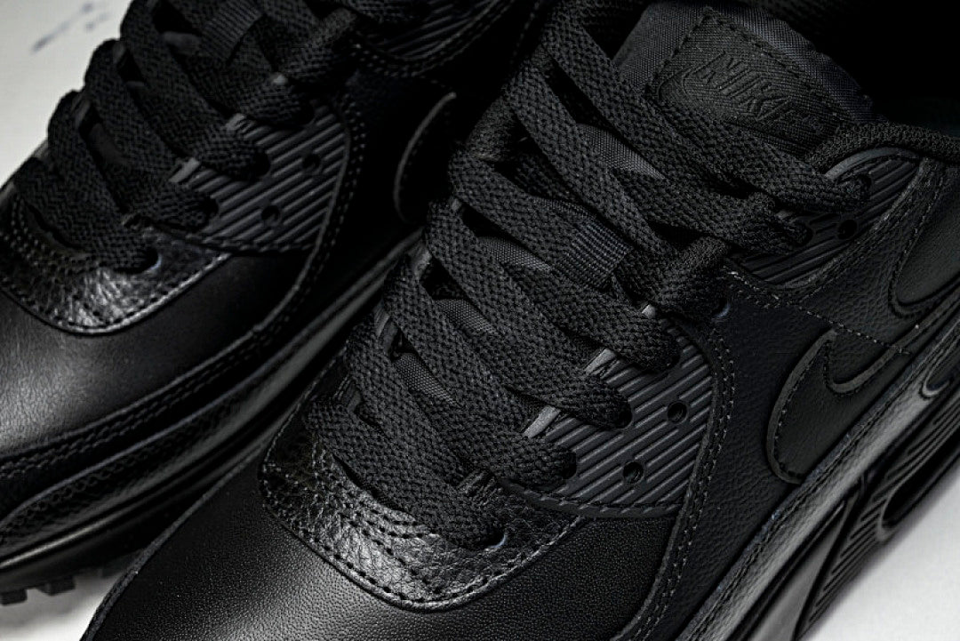 CZ5594-001 AIR MAX 90 LTR CLASSIC SPORTS SHOES FOR MALE AND FEMALE COUPLES BLACK/INKINESS