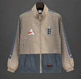 2026 England x Palace Training Khaki Grey Track Windbreaker