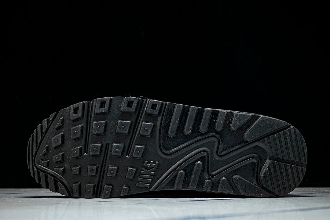 IF0670-002 AIR MAX 90 RETRO AIR CUSHIONED RUNNING SHOES BLACK/ANTHRACITE/SKY BLUE