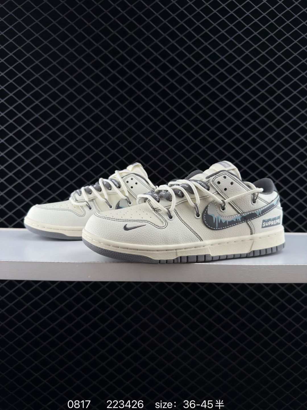 SB Dunk Low "Green/Beige" rope tied deconstruction style series low-top casual sports skateboard shoes Article number: DM6988 Size: 36 36.5 37.5 38 38.5 39 40 40.5 41 42 42
