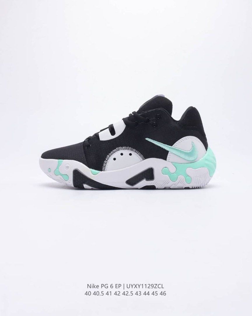 Nike PG6 Black and mint green shoes