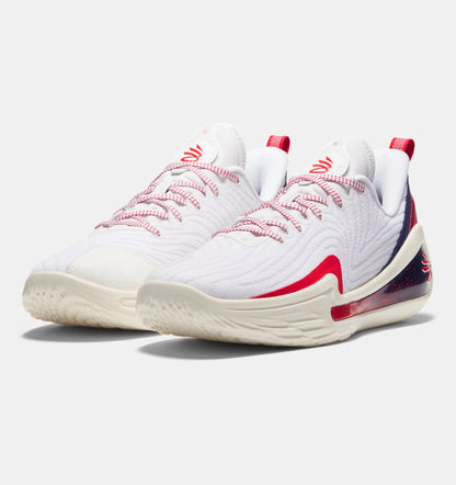 Unisex Curry 12 'USA' Basketball Shoes Midnight White / Midnight Navy / Red - 100