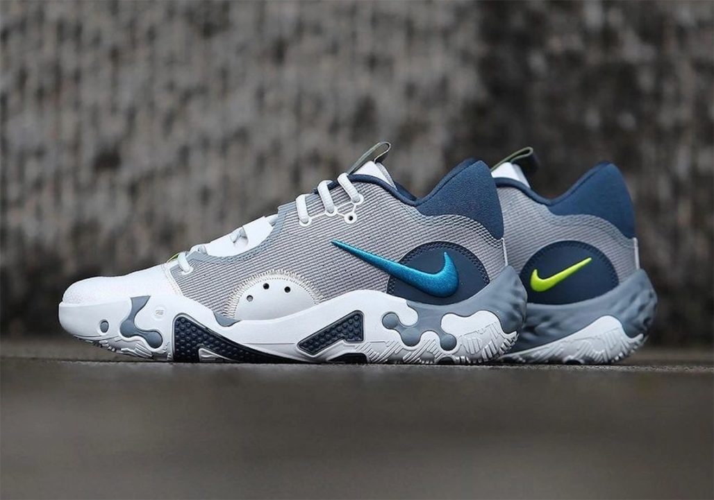 Nike PG6 grey navy volt shoes
