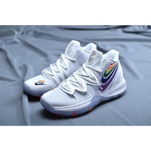 Nike Kyrie 5 rainbow white off