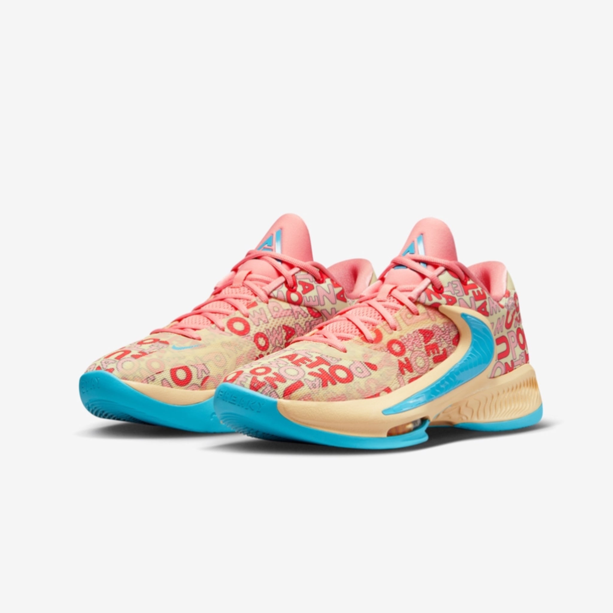 Nike Zoom Freak 4 letter bros vanilla lightning