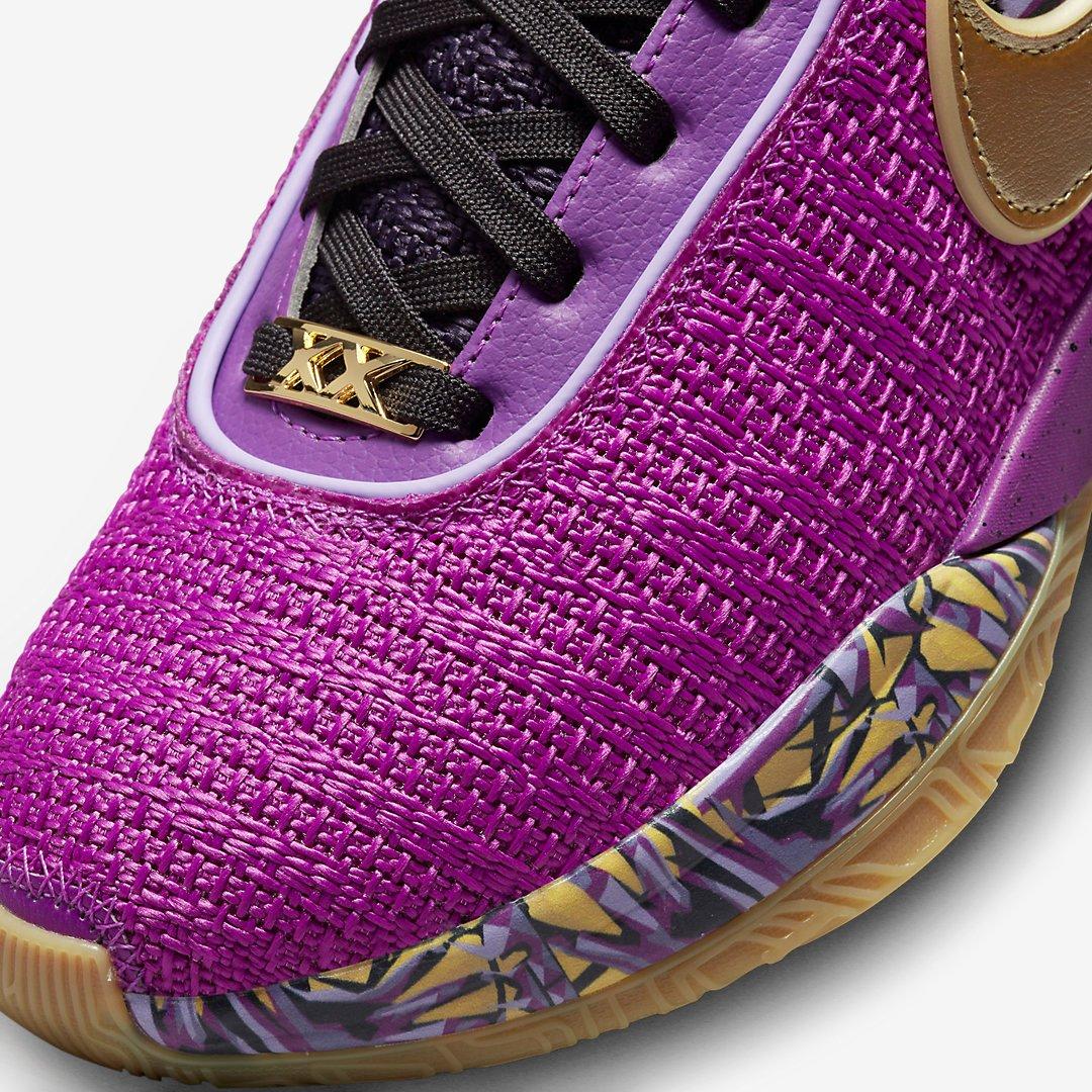Nike lebron 20 purple/yellow