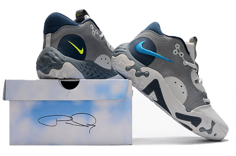 Nike PG6 grey navy volt shoes