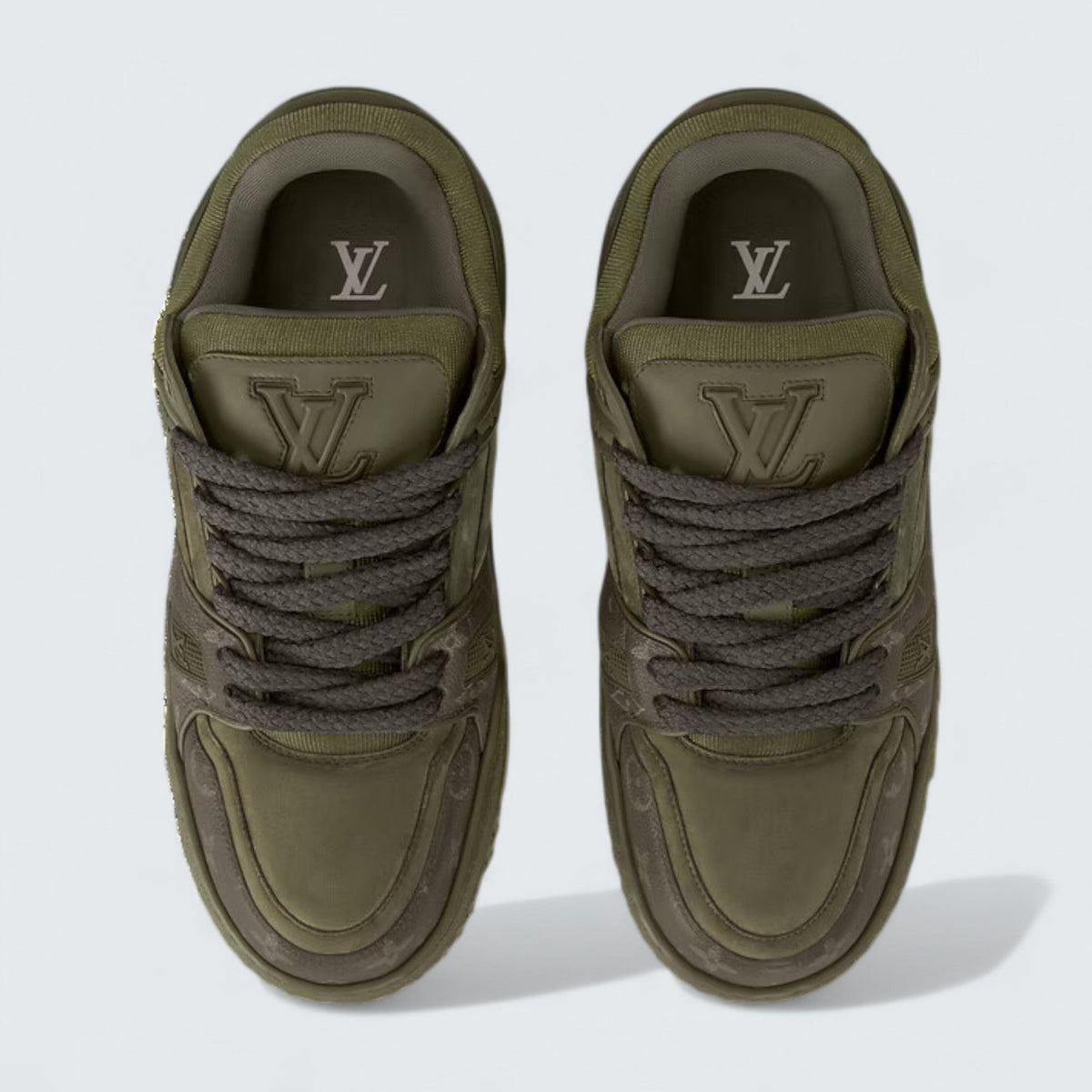 LV Trainer Maxi Sneaker 'Khaki Monogram'