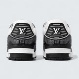 LV Trainer Sneaker 'Black White Rhinestones'