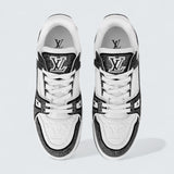 LV Trainer Sneaker 'Black White Rhinestones'