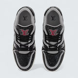 LV Trainer Sneaker 'Grey Rhinestones'