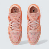 LV Trainer Sneaker 'Orange Monogram Denim'