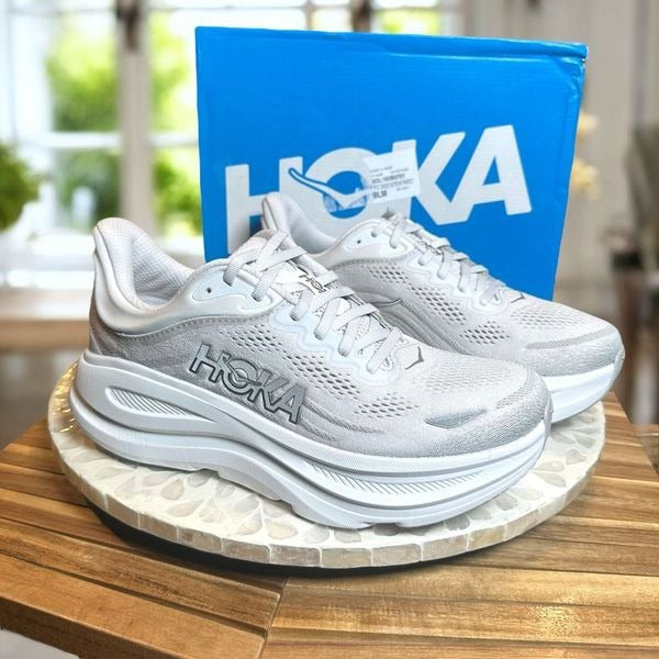 HOKA ONE ONE Bondi 9 Supportive Max Cushioned Road Running Shoes Women 9.5 Wide