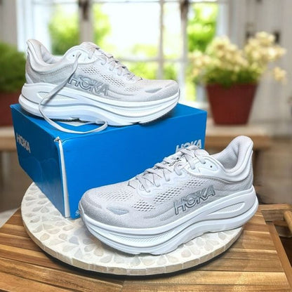 HOKA ONE ONE Bondi 9 Supportive Max Cushioned Road Running Shoes Women 9.5 Wide